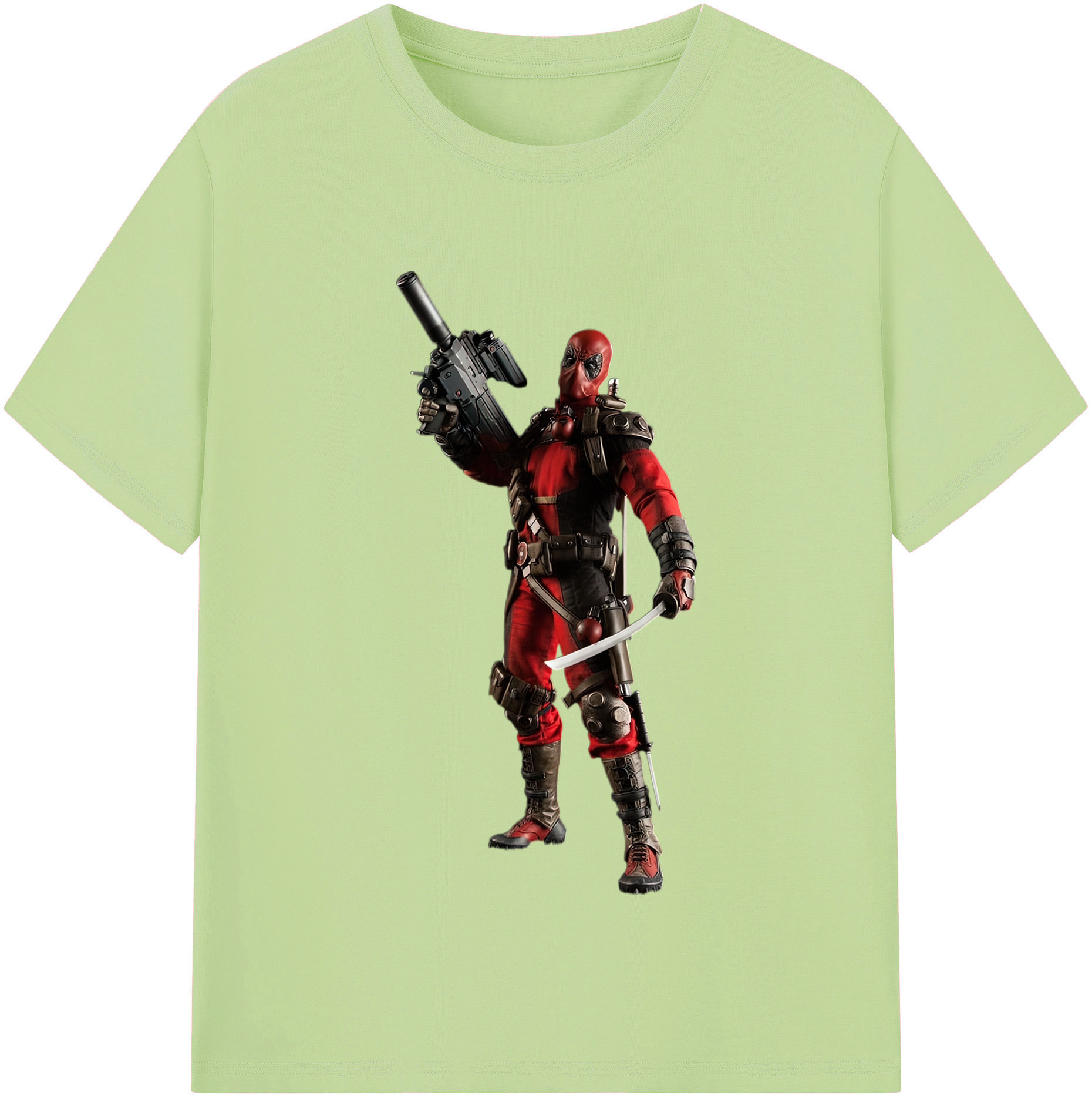 （画像用） Deadpool デッドプール 綿100％半袖Tシャツ（フロントプリント）